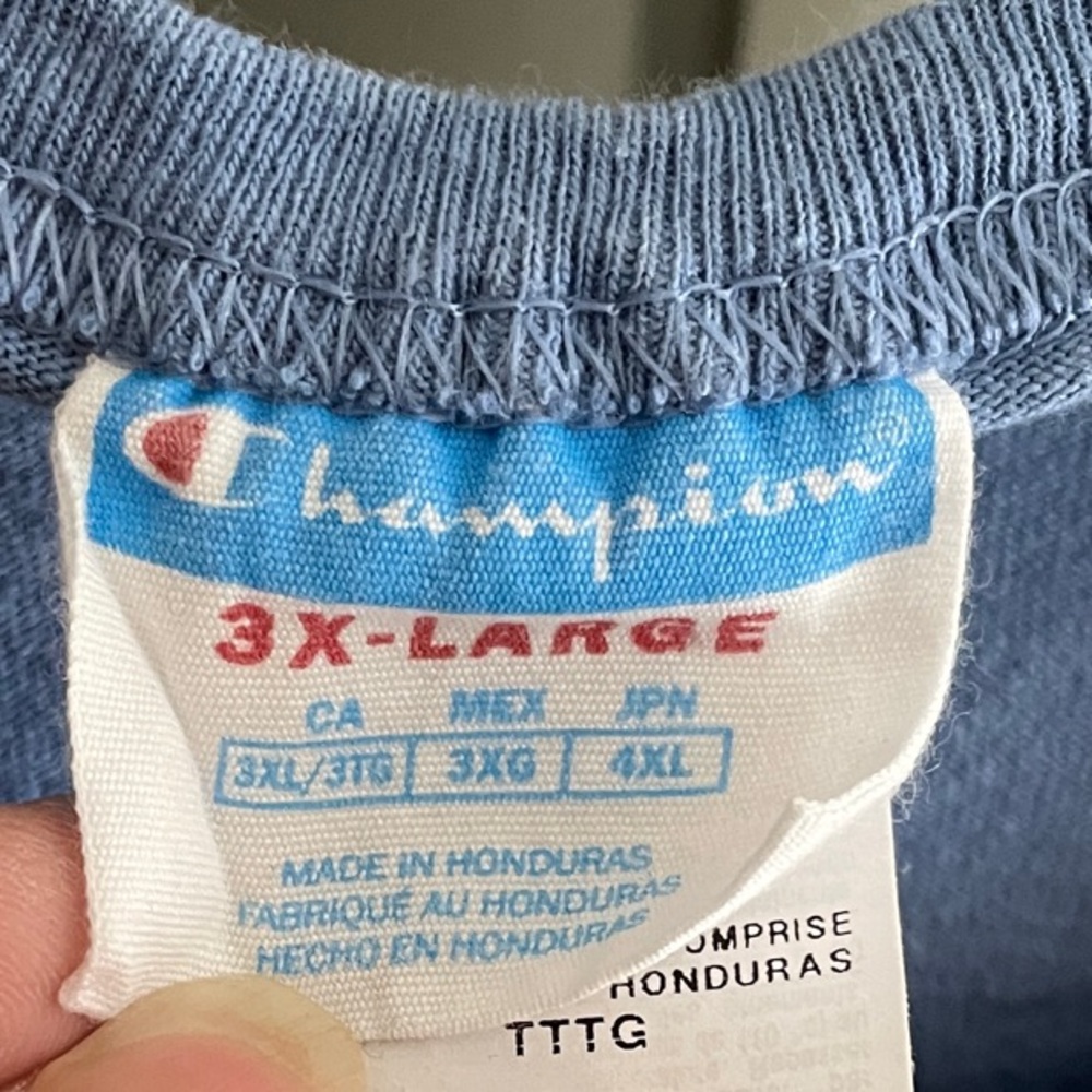 Champion men’s Classic Blue Tee - Picture 2 of 4